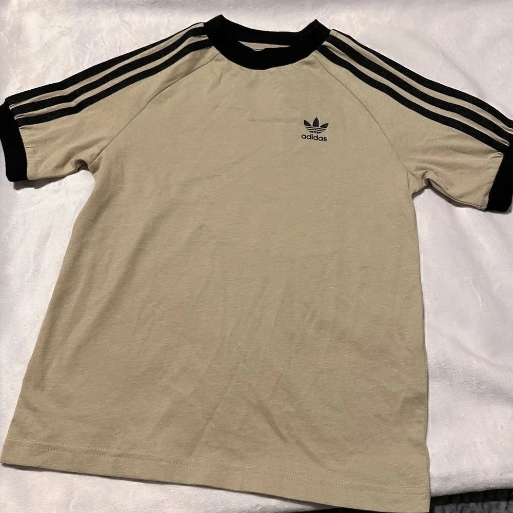 adidas Originals Adicolor 3-Stripes T-Shirt wonder beige size Xs